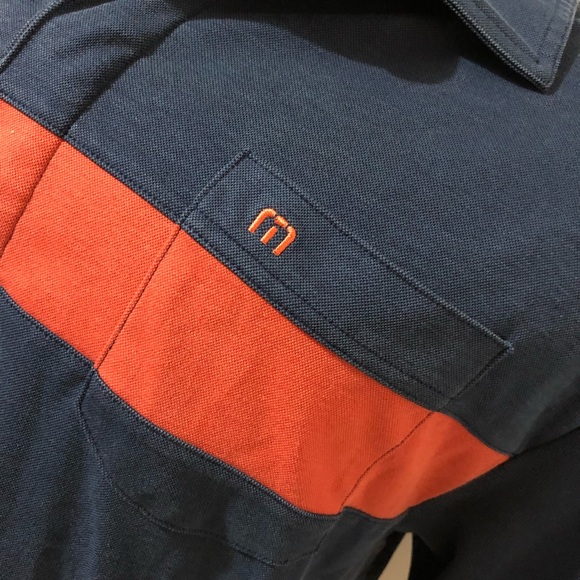 🚫sold🚫Travis Mathew golf polo shirt blue/red size XL - Picture 7 of 10